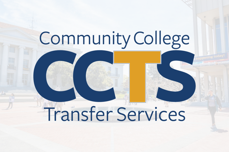 CCTS's logo with UC Berkeley photo in the background