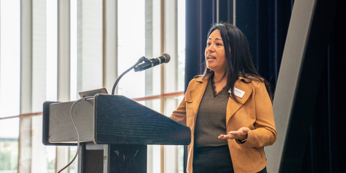 Dr. Claudia Canizales Aguilar presents at the annual CEP-OUA Symposium